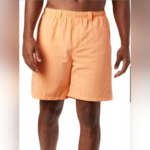 Men's Columbia Backcast III Swim Water Shorts, Bright Nectar, Large, NWT - Picture 1 of 7